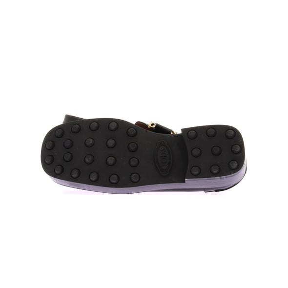Mocassins noirs en cuir