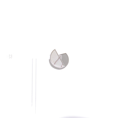 Mono boucle argentée