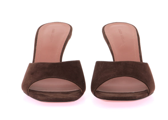 Mules "Lupita" en daim marron