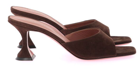 Mules "Lupita" en daim marron