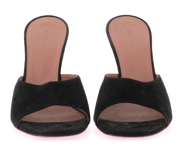 Mules "Lupita" en daim noir