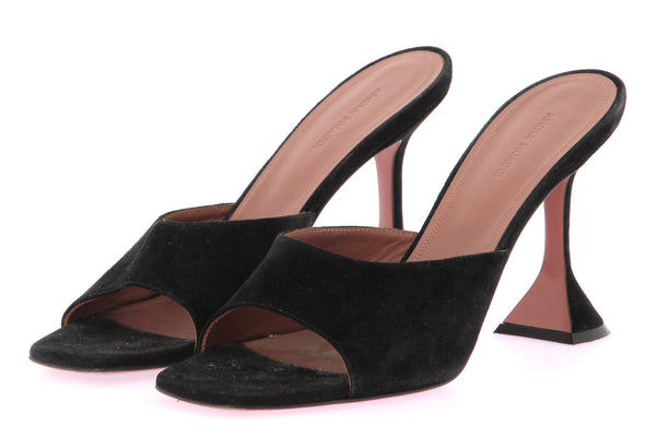 Mules "Lupita" en daim noir