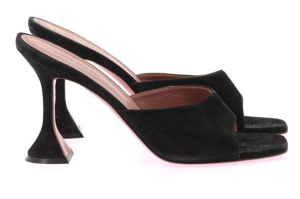 Mules "Lupita" en daim noir