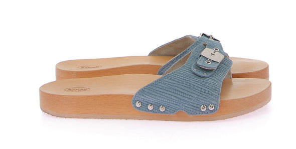 Mules bleues "Pescura Heel"