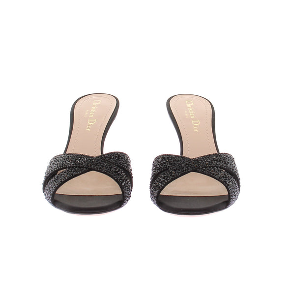 Mules à talons noires