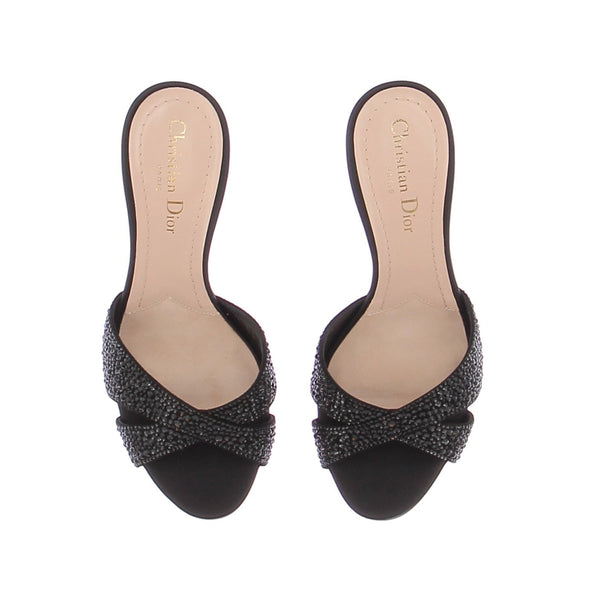 Mules à talons noires