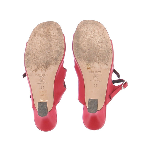 Sandales à talons rouges "Kitty"