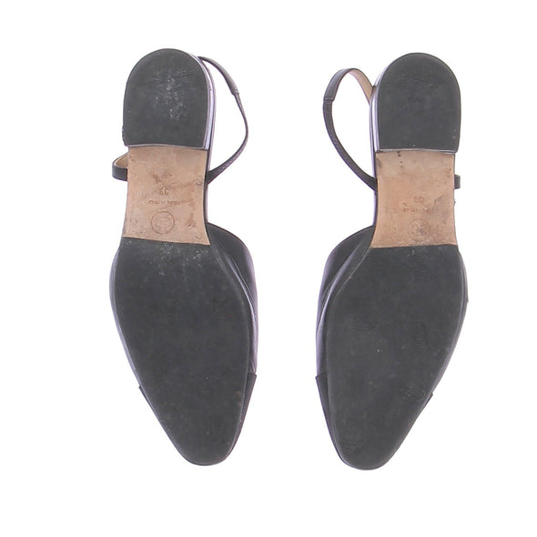 Slingbacks noires