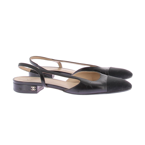 Slingbacks noires