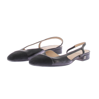 Slingbacks noires