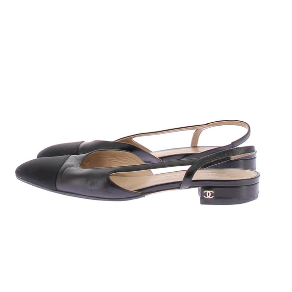 Slingbacks noires