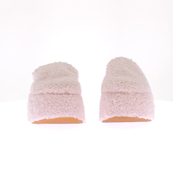Mules en fausse fourrure