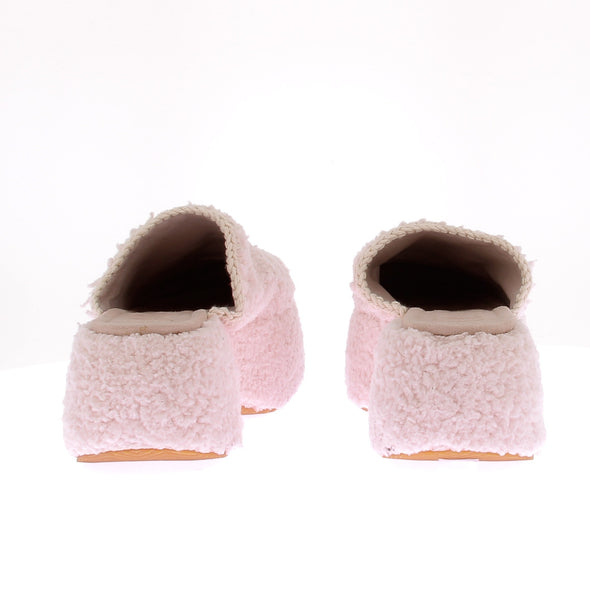 Mules en fausse fourrure