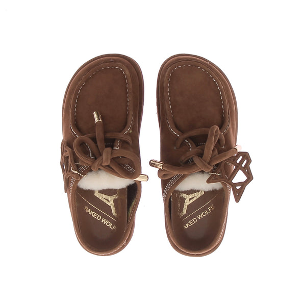 Mocassins camel à plateformes