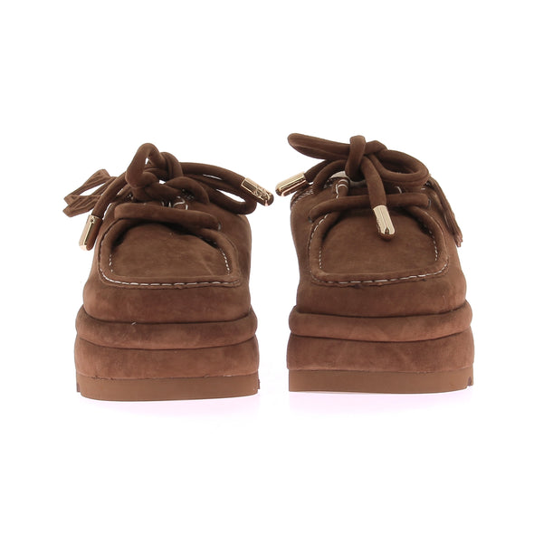 Mocassins camel à plateformes