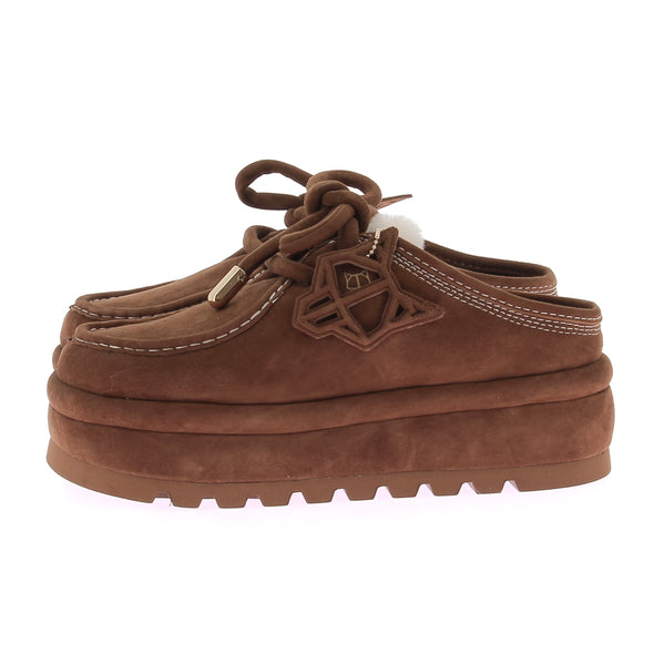 Mocassins camel à plateformes