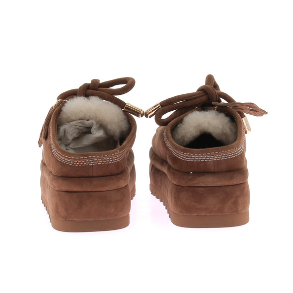 Mocassins camel à plateformes