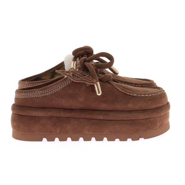 Mocassins camel à plateformes