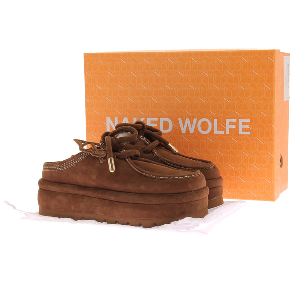 Mocassins camel à plateformes