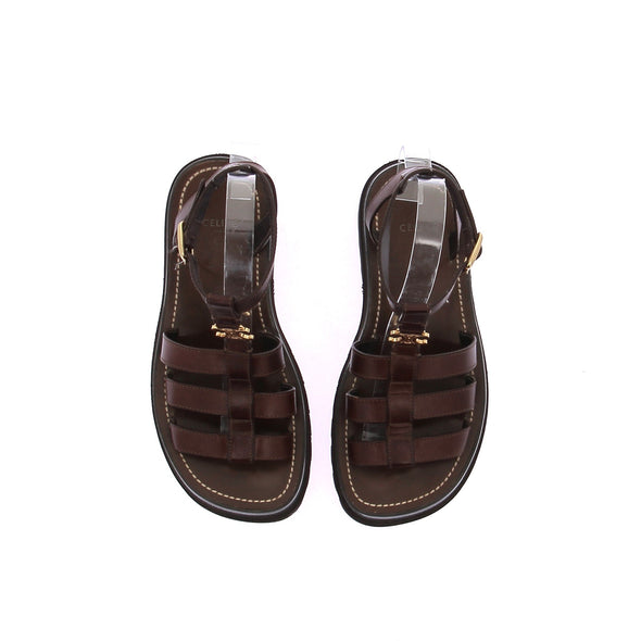 Sandales "Clea Triomphe" en cuir marron