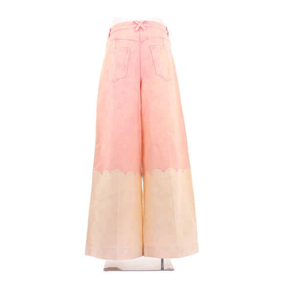 Jean large bicolore