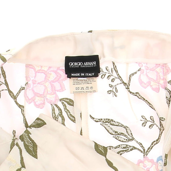 Pantalon en soie mélangé