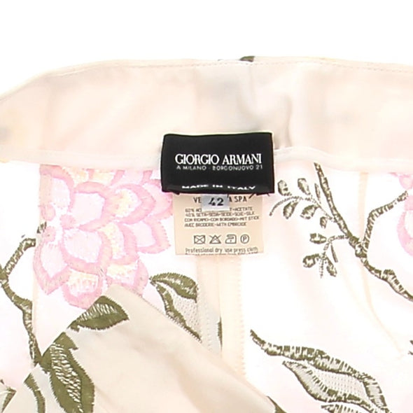 Pantalon en soie mélangé