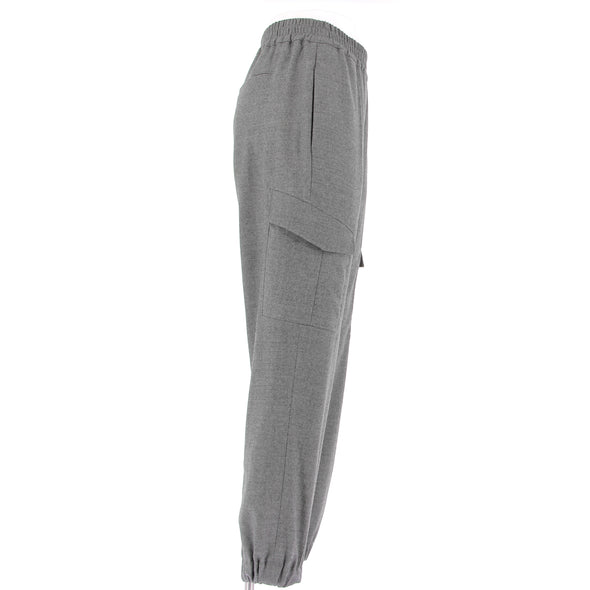 Pantalon gris en laine