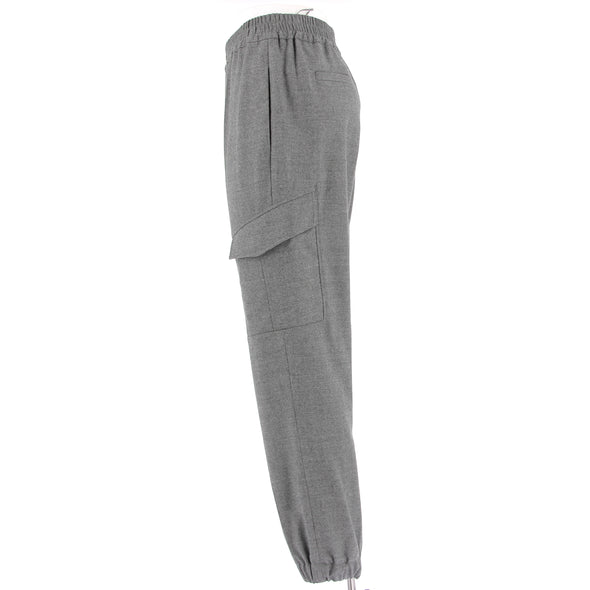 Pantalon gris en laine