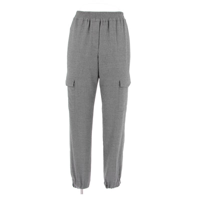 Pantalon gris en laine