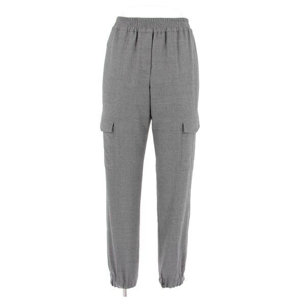 Pantalon gris en laine