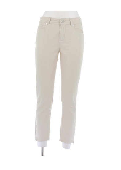 Pantalon côtelé crème