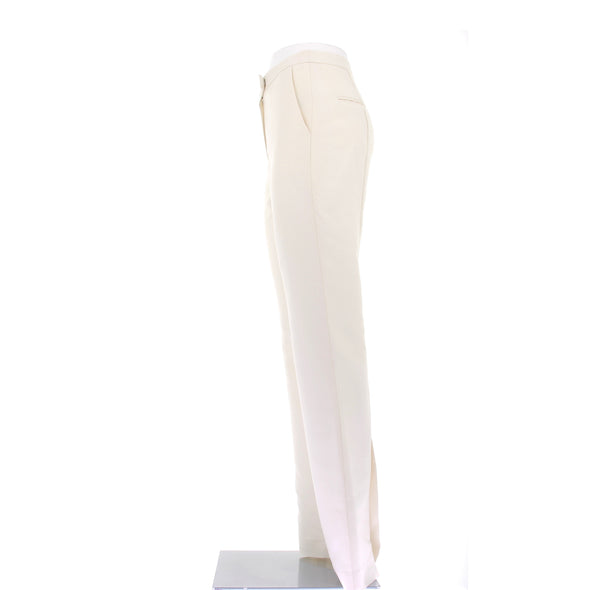 Pantalon en laine écru