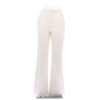Pantalon en laine écru