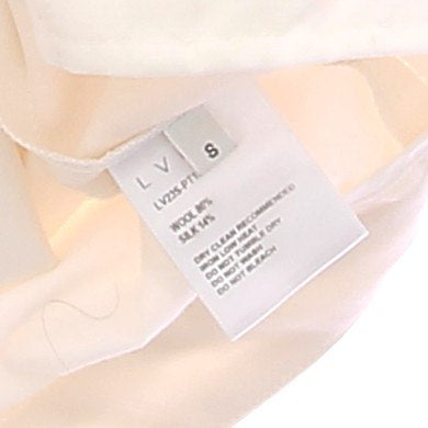 Pantalon en laine écru