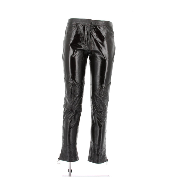Pantalon en cuir verni