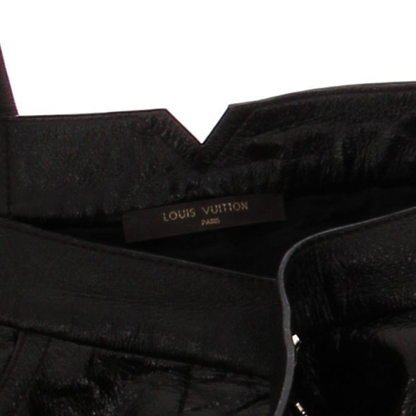 Pantalon en cuir verni