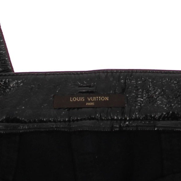 Pantalon en cuir noir