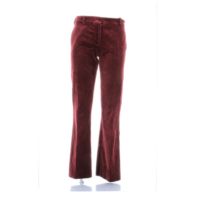 Pantalon en velours bordeaux