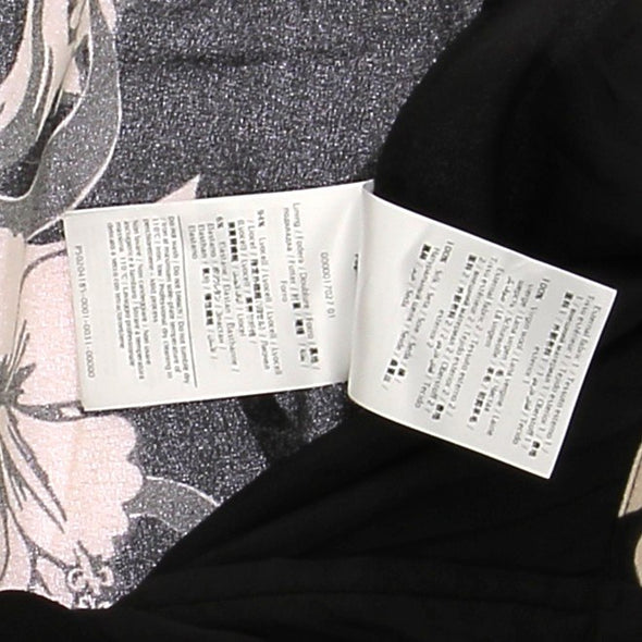 Pantalon noir imprimé