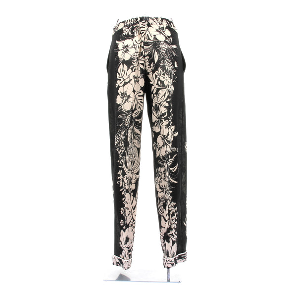 Pantalon noir imprimé