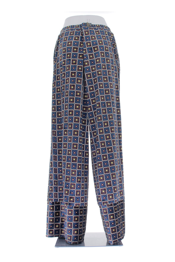 Pantalon en velours à imprimés