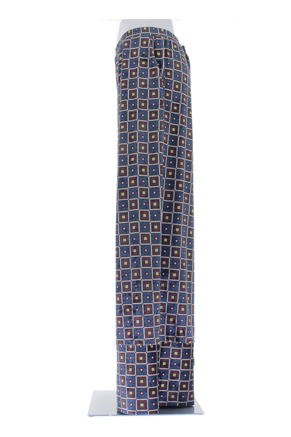 Pantalon en velours à imprimés