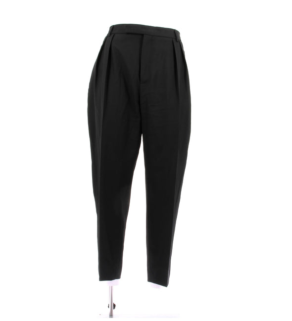 Pantalon noir en laine