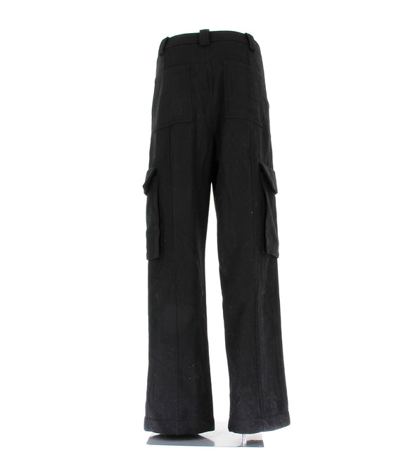 Pantalon noir en laine