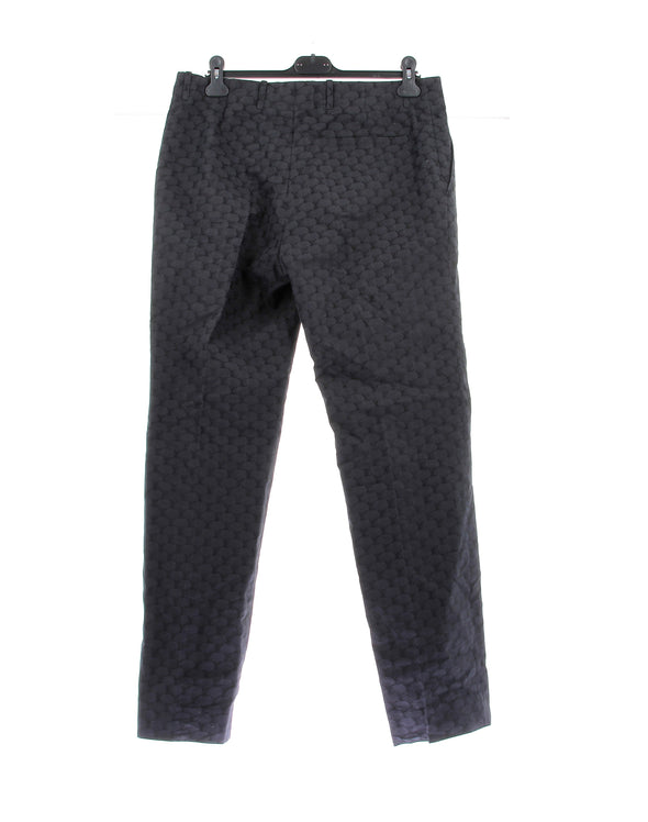 Pantalon noir monogrammé