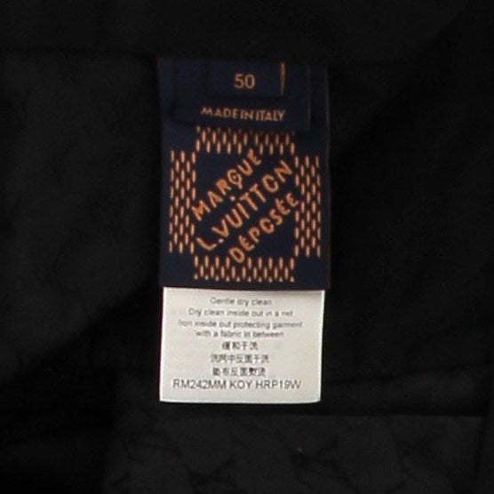 Pantalon noir monogrammé