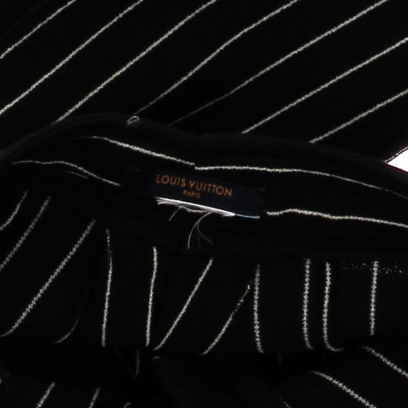 Pantalon noir rayé