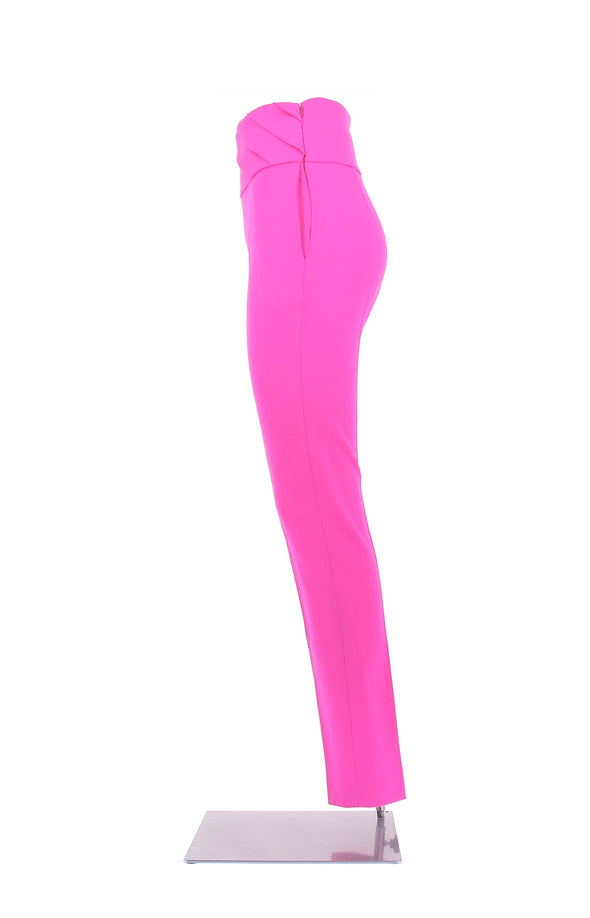 Pantalon en laine rose