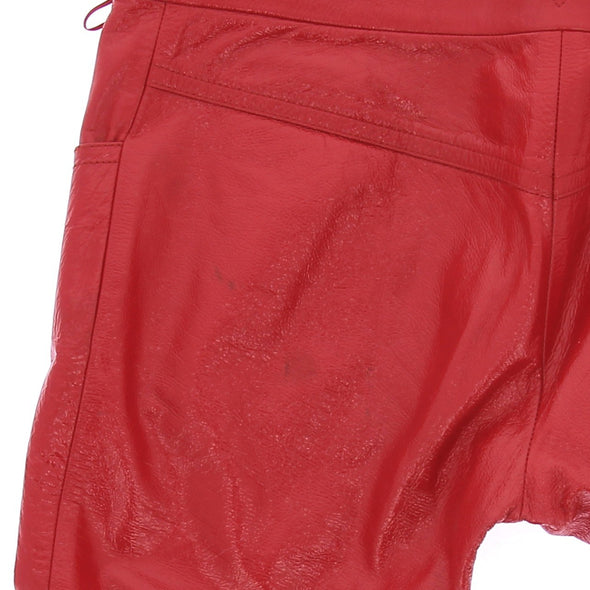 Pantalon en cuir vernis